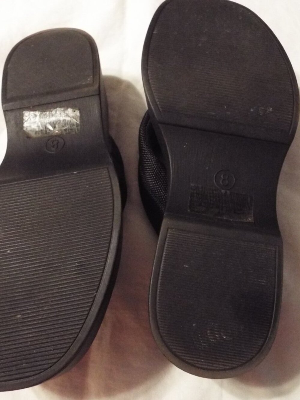 Wild Fable Black Wedge Heel Thong Sandals Size 8 - Picture 5 of 7